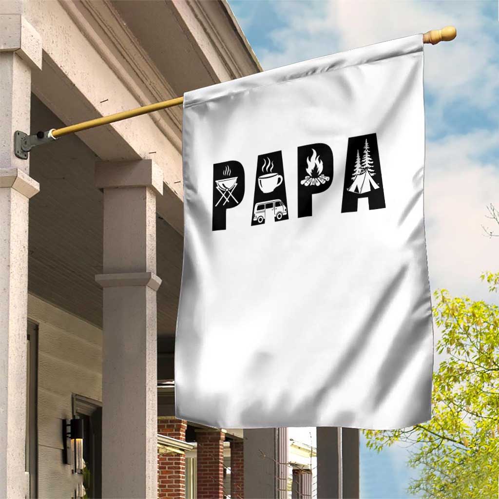 Camping Papa Garden Flag Camper Dad Fathers Day Gift TS12 Print Your Wear