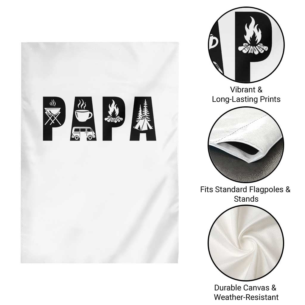 Camping Papa Garden Flag Camper Dad Fathers Day Gift TS12 Print Your Wear