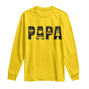 Camping Papa Long Sleeve Shirt Camper Dad Fathers Day Gift TS12 Daisy Print Your Wear