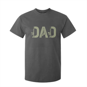 Gun Lover Dad T Shirt For Kid Funny Hunter Dad Fathers Day Gift TS12 Dark Heather Print Your Wear