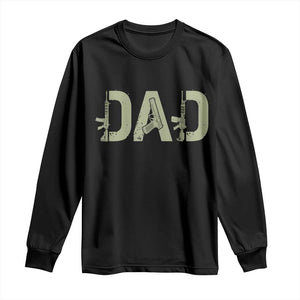 Gun Lover Dad Long Sleeve Shirt Funny Hunter Dad Fathers Day Gift TS12 Black Print Your Wear