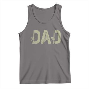 Gun Lover Dad Tank Top Funny Hunter Dad Fathers Day Gift TS12 Deep Heather Print Your Wear