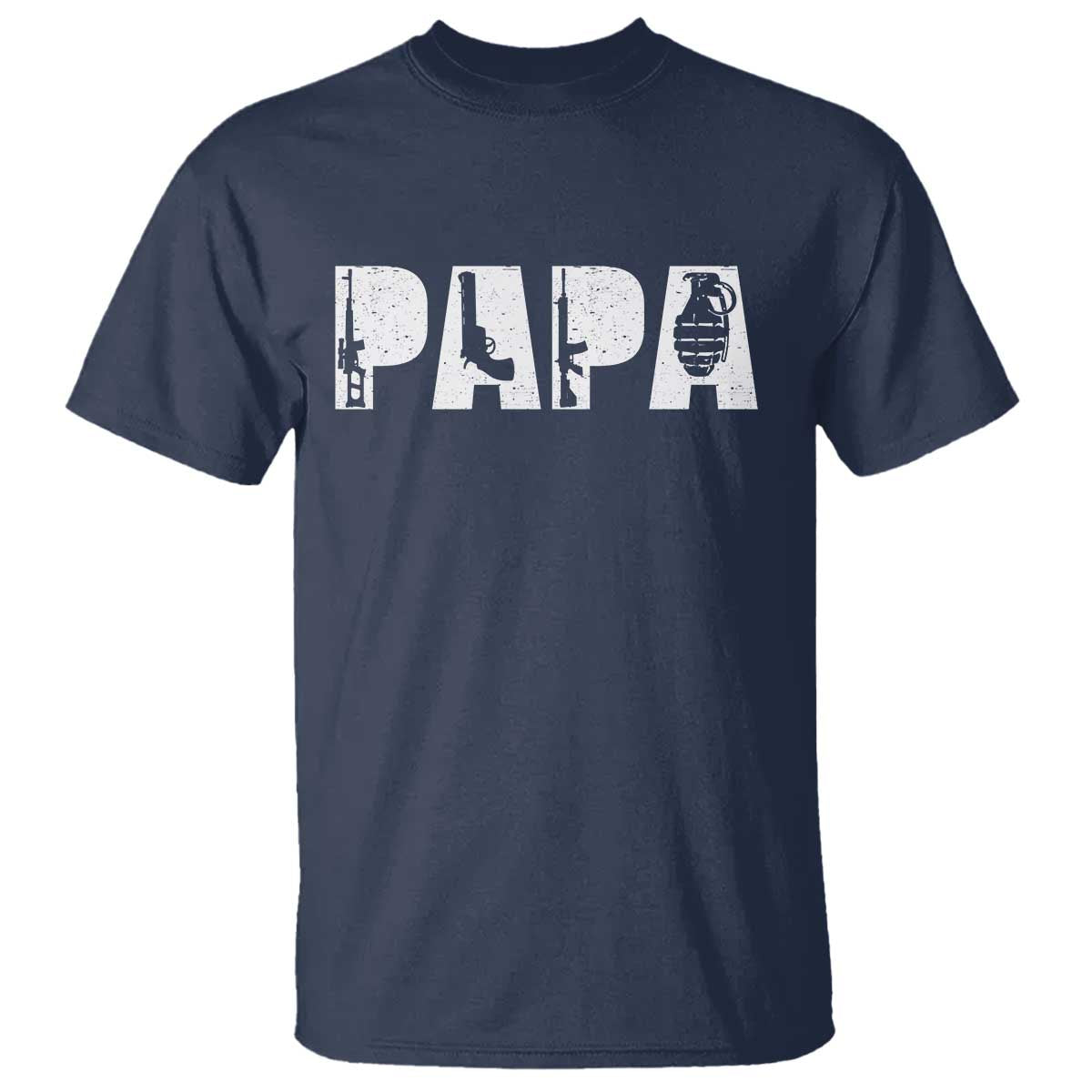 Proud Hunter Dad T Shirt Funny Hunting Lifestyle Fathers Day Gift TS12 Navy Print Your Wear