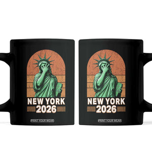 Statue Of Liberty Hoops Coffee Mug New York Pride 2026 TS12 Black Print Your Wear