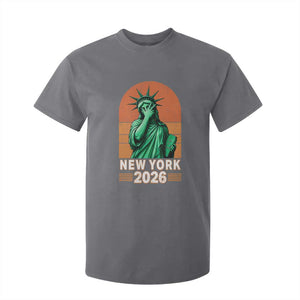 Statue Of Liberty Hoops T Shirt For Kid New York Pride 2026 TS12 Charcoal Print Your Wear