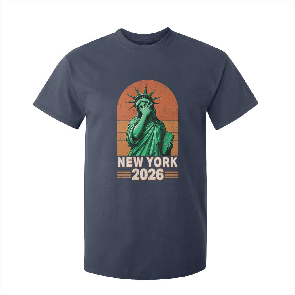 Statue Of Liberty Hoops T Shirt For Kid New York Pride 2026 TS12 Navy Print Your Wear