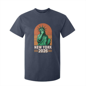 Statue Of Liberty Hoops T Shirt For Kid New York Pride 2026 TS12 Navy Print Your Wear