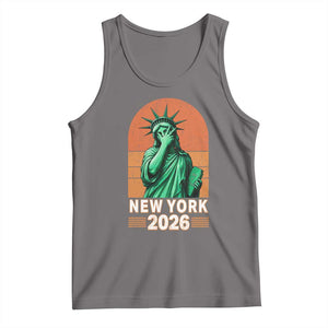 Statue Of Liberty Hoops Tank Top New York Pride 2026 TS12 Deep Heather Print Your Wear