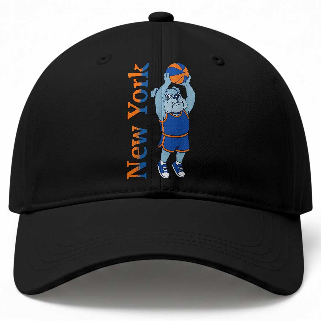Funny Bulldog Playing Basketball Baseball Cap New York Pride TS12 Print Your Wear