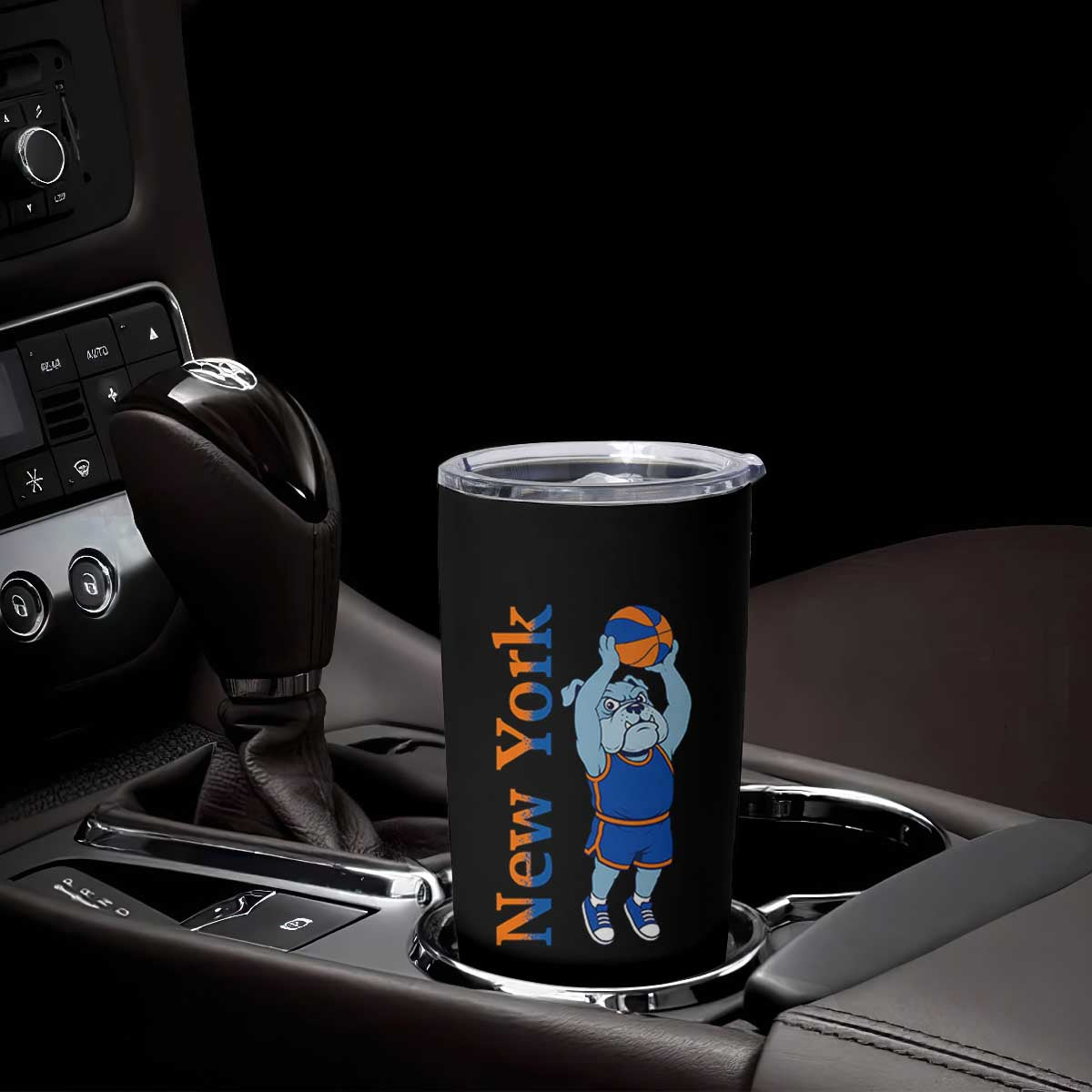 Funny Bulldog Playing Basketball Tumbler Cup New York Pride TS12 Print Your Wear