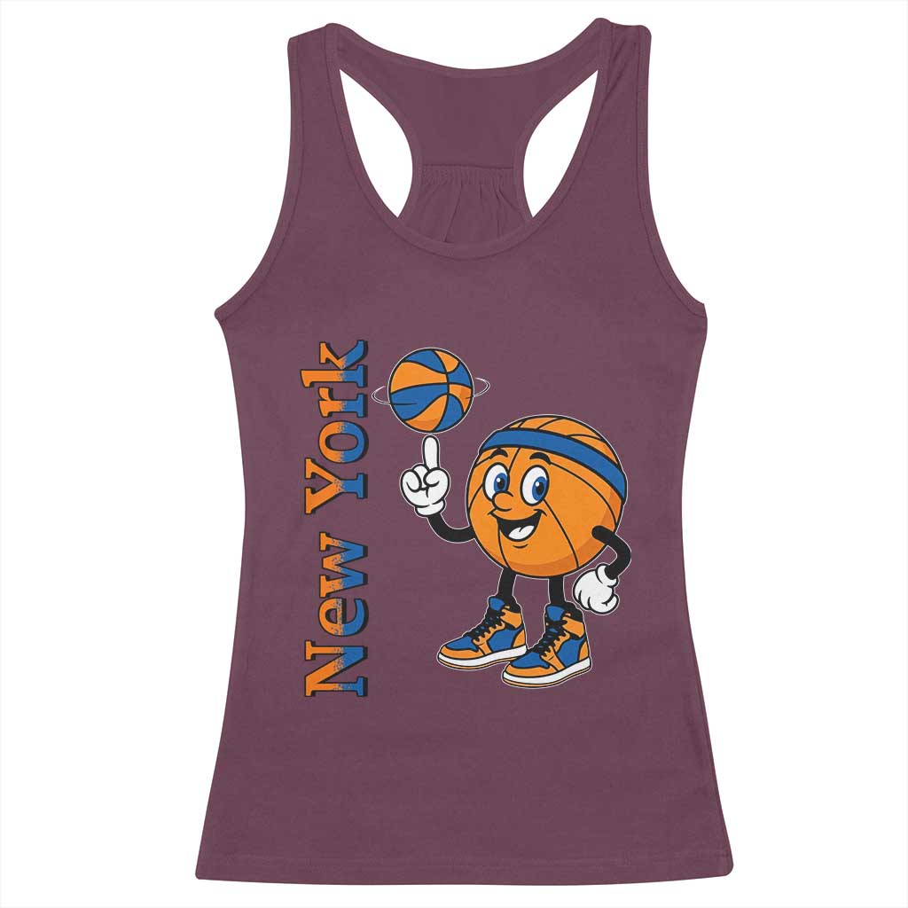 Funny New York Pride Racerback Tank Top Basketball Lover Fan Gift TS12 Maroon Print Your Wear