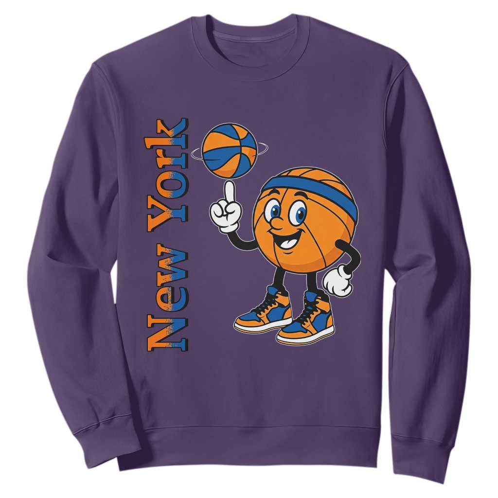Funny New York Pride Sweatshirt Basketball Lover Fan Gift TS12 Purple Print Your Wear