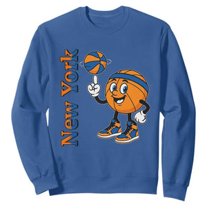 Funny New York Pride Sweatshirt Basketball Lover Fan Gift TS12 Royal Blue Print Your Wear