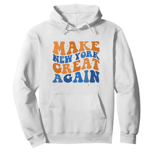 Make New York Great Again Hoodie Retro Wave Graphic TS12 White Print Your Wear