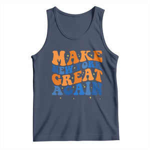 Make New York Great Again Tank Top Retro Wave Graphic TS12 Navy Print Your Wear