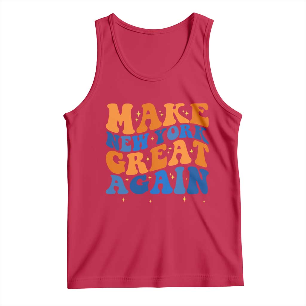 Make New York Great Again Tank Top Retro Wave Graphic TS12 Red Print Your Wear