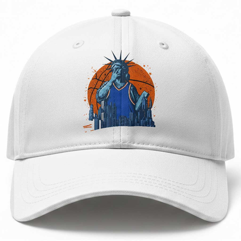 Funny Statue Of Liberty Hoops Fan Baseball Cap New York Sports Gift TS12 Print Your Wear