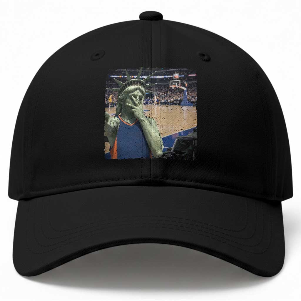 Funny Statue Of Liberty Basketball Selfie Graphic Baseball Cap TS12 Print Your Wear