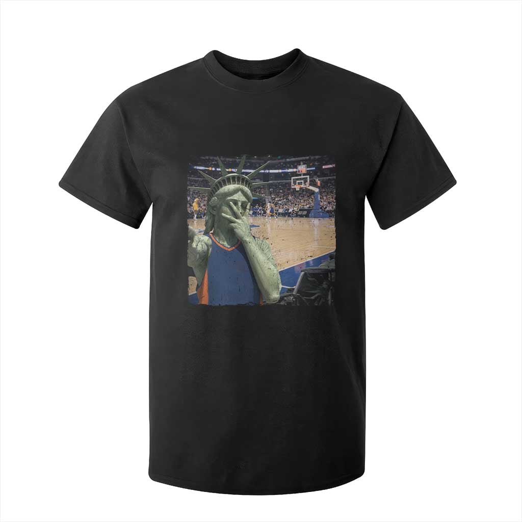 Funny Statue Of Liberty Basketball Selfie Graphic T Shirt For Kid TS12 Black Print Your Wear