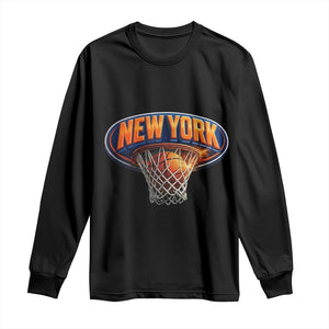 New York Game Day Gift Hoops Lover Long Sleeve Shirt TS12 Black Print Your Wear
