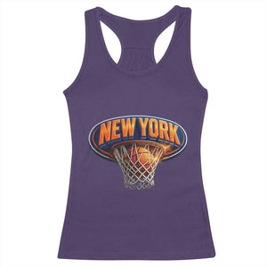 New York Game Day Gift Hoops Lover Racerback Tank Top TS12 Purple Print Your Wear