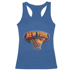 New York Game Day Gift Hoops Lover Racerback Tank Top TS12 Royal Blue Print Your Wear
