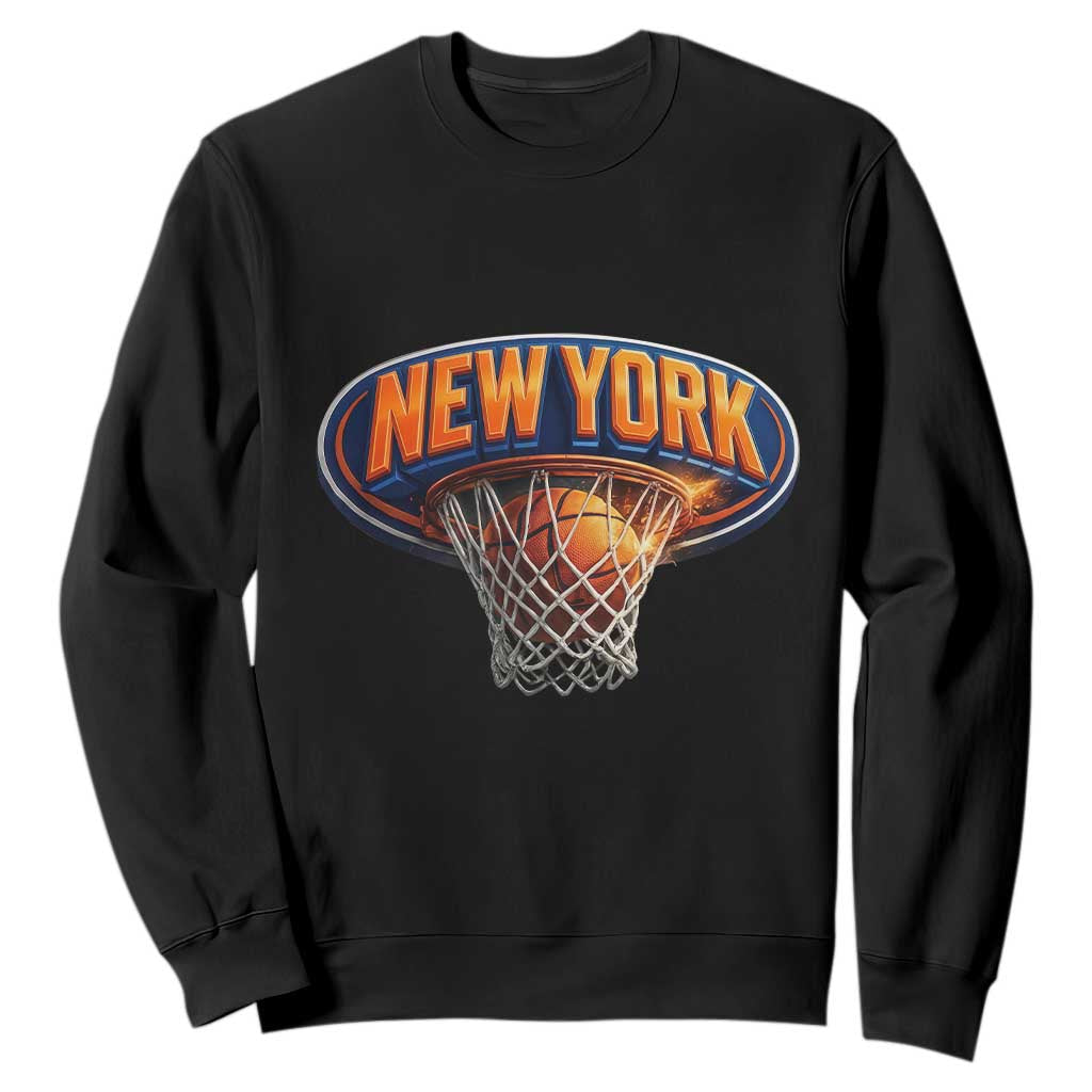 New York Game Day Gift Hoops Lover Sweatshirt TS12 Black Print Your Wear