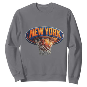 New York Game Day Gift Hoops Lover Sweatshirt TS12 Charcoal Print Your Wear