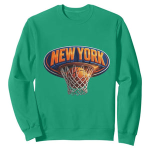 New York Game Day Gift Hoops Lover Sweatshirt TS12 Irish Green Print Your Wear