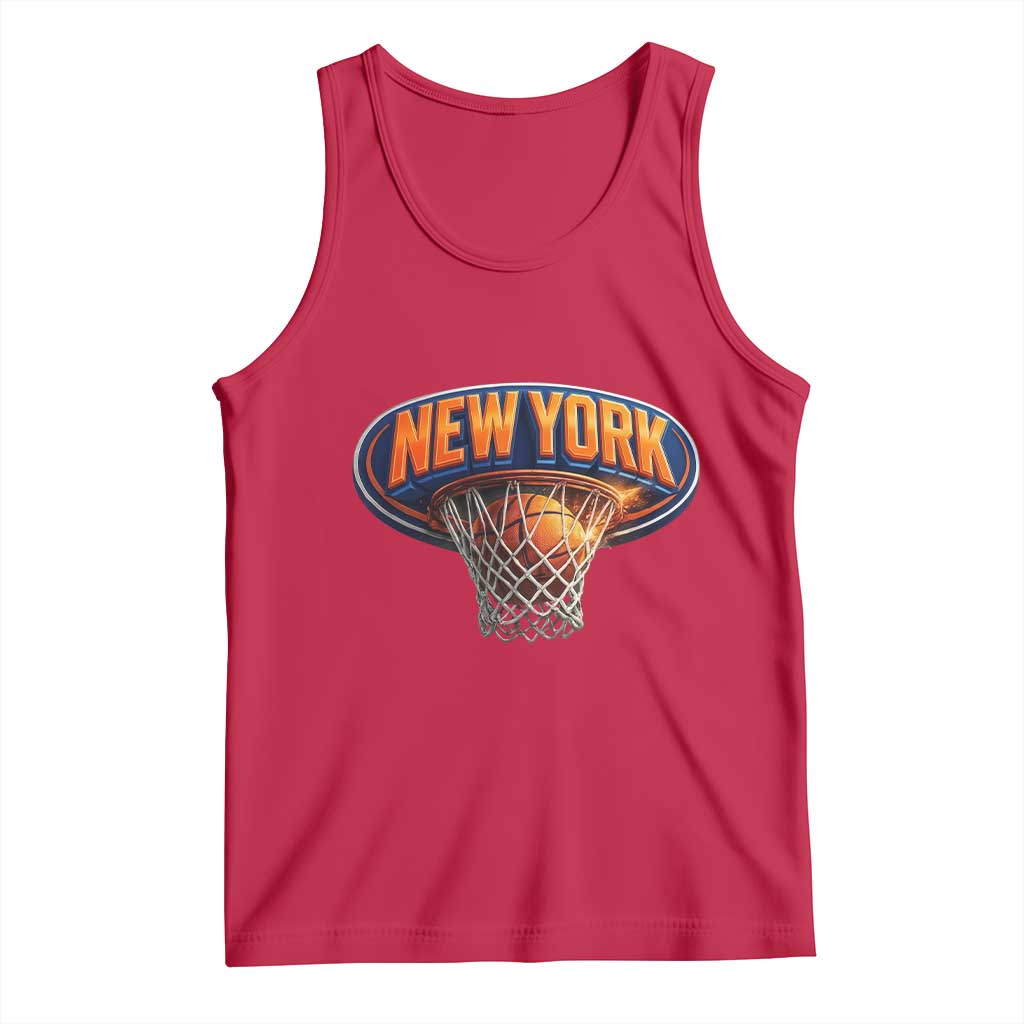 New York Game Day Gift Hoops Lover Tank Top TS12 Red Print Your Wear