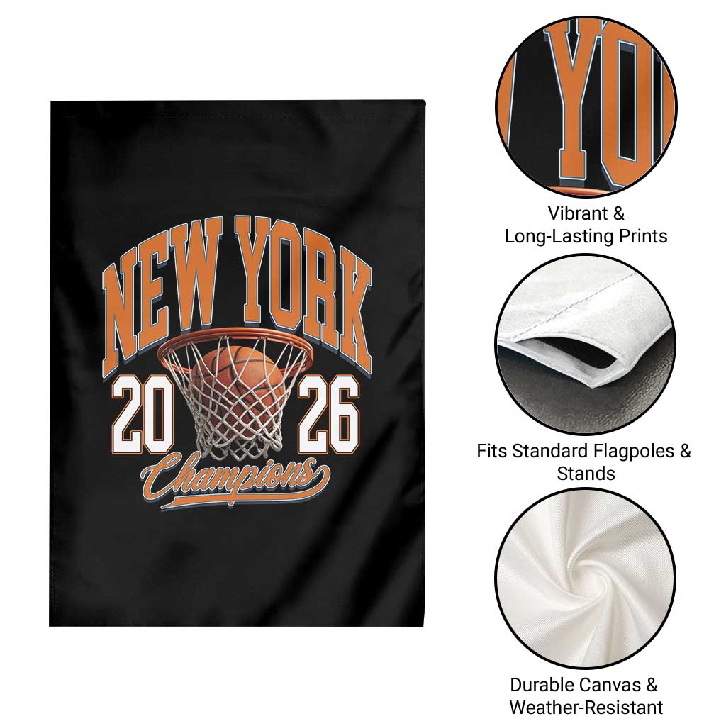 Vintage New York Champions 2026 Garden Flag Hoops Fan Gift TS12 Print Your Wear