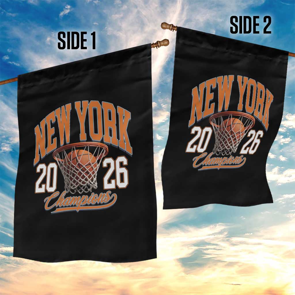Vintage New York Champions 2026 Garden Flag Hoops Fan Gift TS12 Print Your Wear
