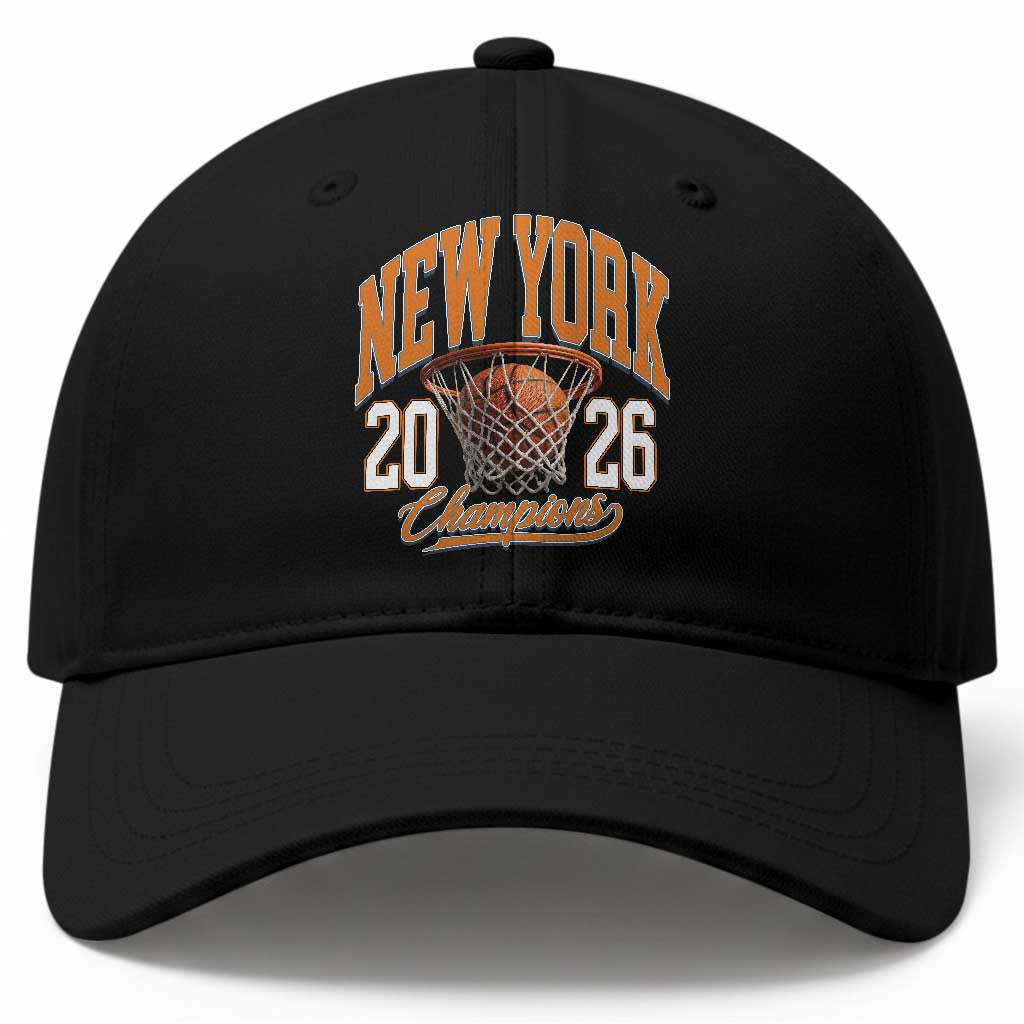 Vintage New York Champions 2026 Baseball Cap Hoops Fan Gift TS12 Print Your Wear