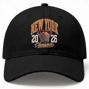 Vintage New York Champions 2026 Baseball Cap Hoops Fan Gift TS12 Print Your Wear