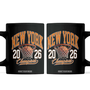 Vintage New York Champions 2026 Coffee Mug Hoops Fan Gift TS12 Black Print Your Wear