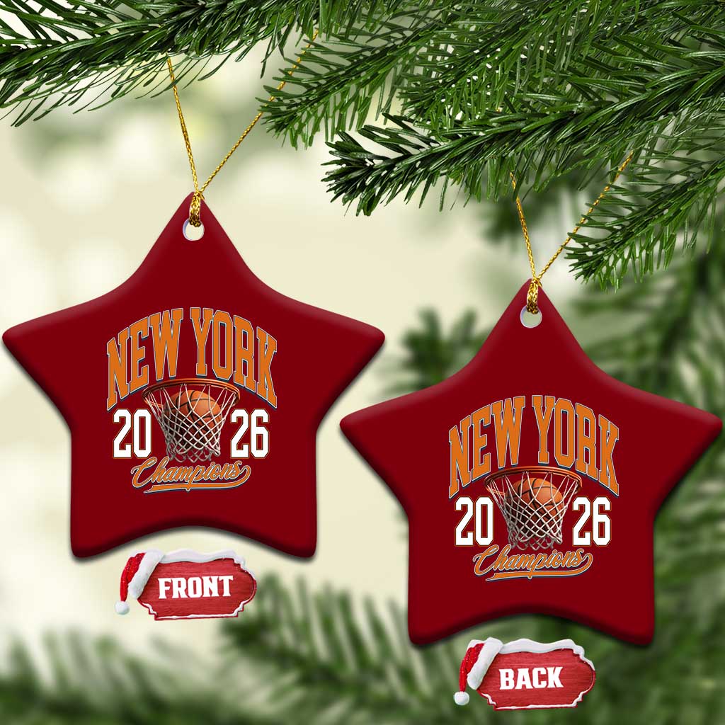 Vintage New York Champions 2026 Ceramic Ornament Hoops Fan Gift TS12 Print Your Wear