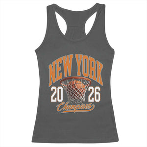 Vintage New York Champions 2026 Racerback Tank Top Hoops Fan Gift TS12 Dark Heather Print Your Wear