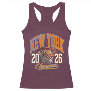 Vintage New York Champions 2026 Racerback Tank Top Hoops Fan Gift TS12 Maroon Print Your Wear
