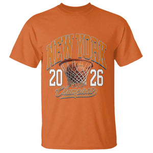 Vintage New York Champions 2026 T Shirt Hoops Fan Gift TS12 Orange Print Your Wear