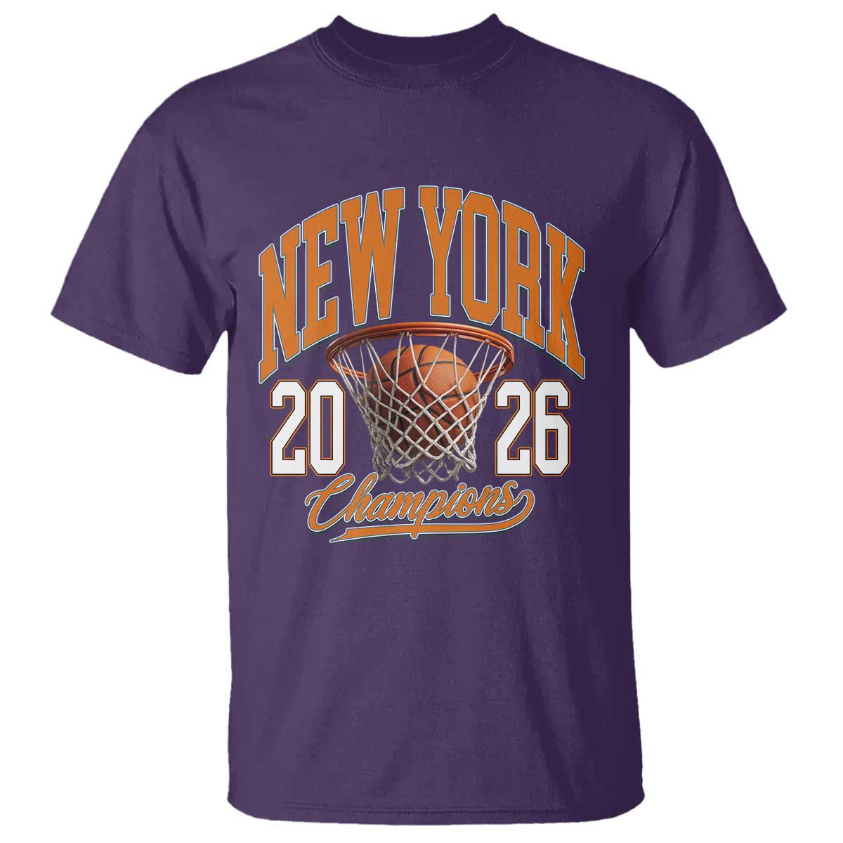 Vintage New York Champions 2026 T Shirt Hoops Fan Gift TS12 Purple Print Your Wear