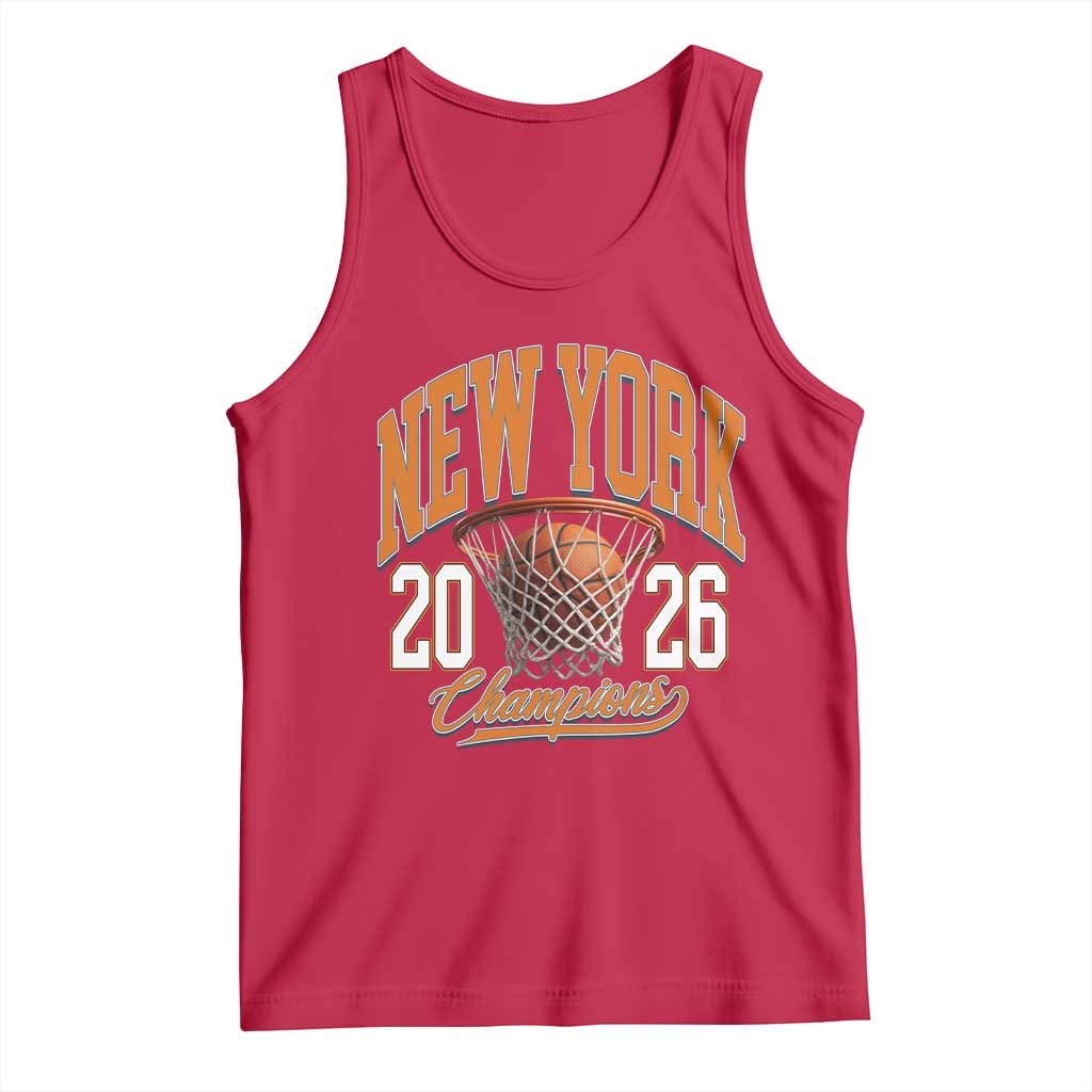 Vintage New York Champions 2026 Tank Top Hoops Fan Gift TS12 Red Print Your Wear