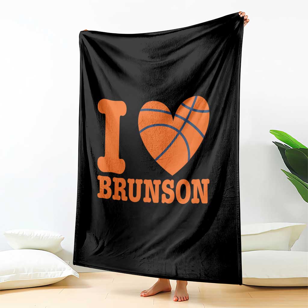 Funny I Love Brunson Name Throw Blanket Hoops Fan Gift TS12 Print Your Wear