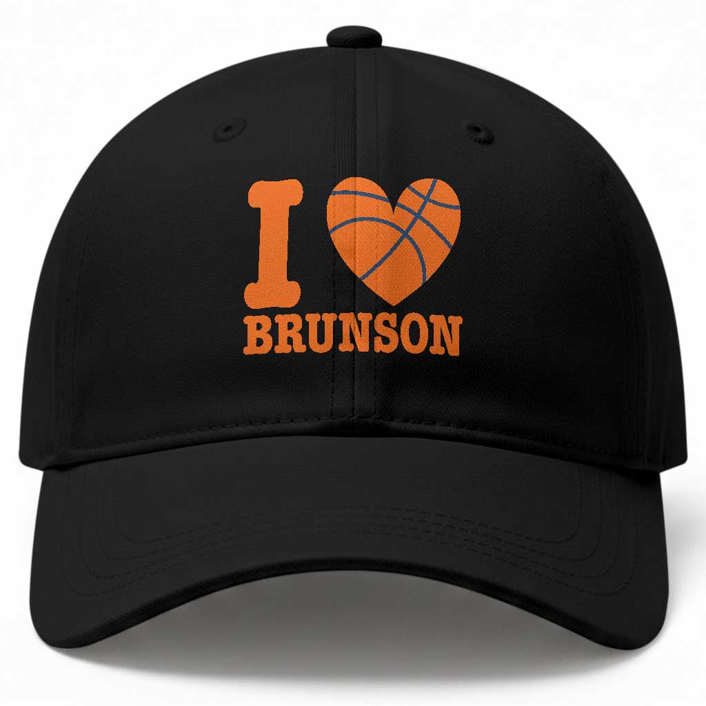 Funny I Love Brunson Name Baseball Cap Hoops Fan Gift TS12 Print Your Wear