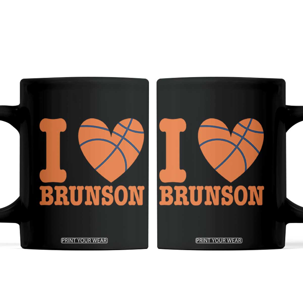 Funny I Love Brunson Name Coffee Mug Hoops Fan Gift TS12 Black Print Your Wear