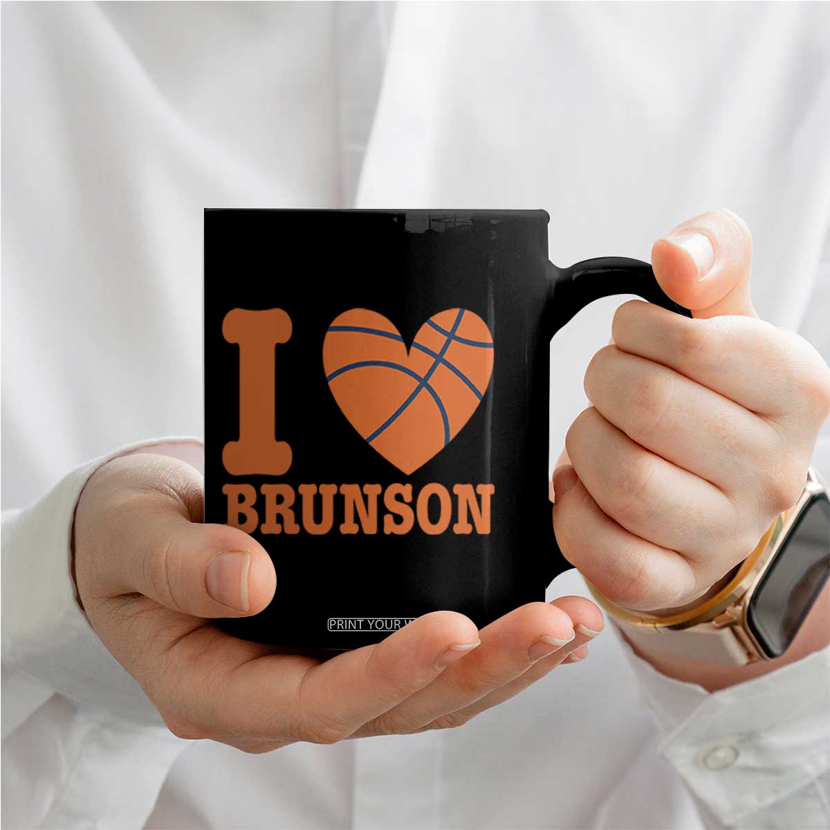 Funny I Love Brunson Name Coffee Mug Hoops Fan Gift TS12 Print Your Wear