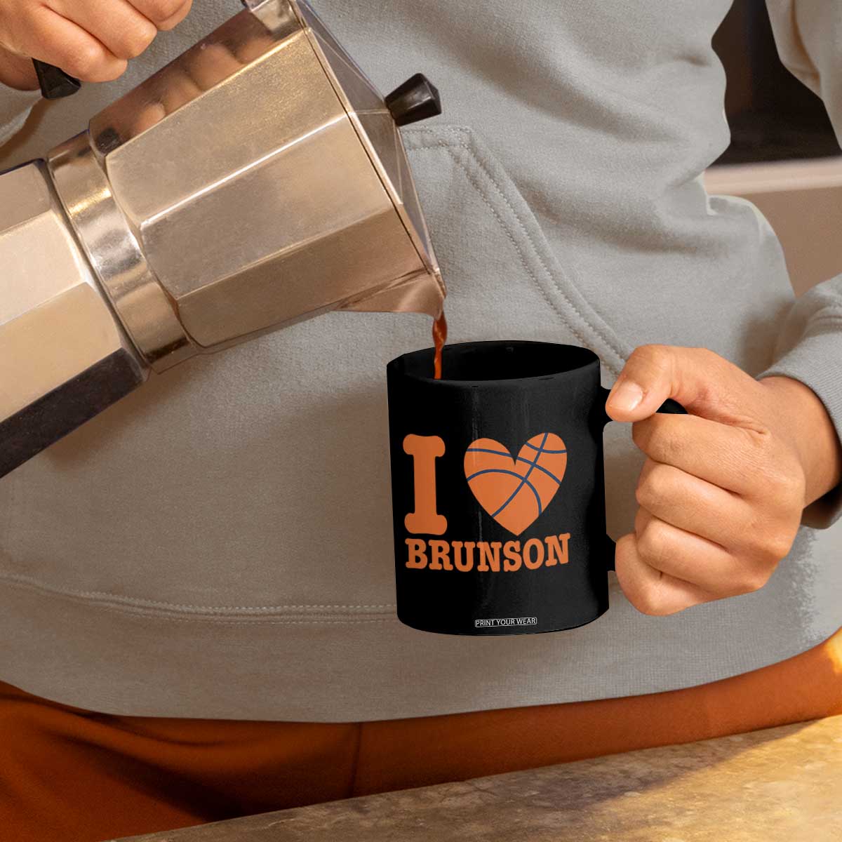 Funny I Love Brunson Name Coffee Mug Hoops Fan Gift TS12 Print Your Wear