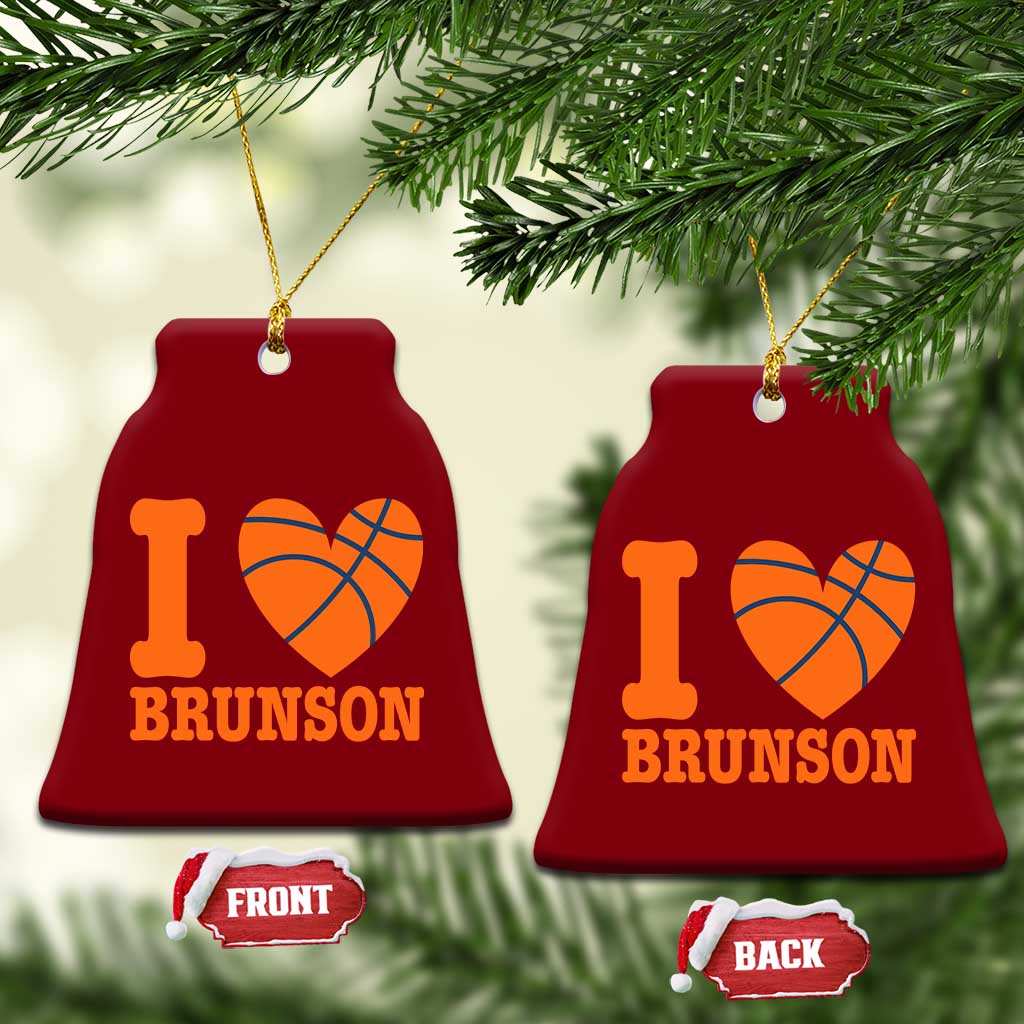 Funny I Love Brunson Name Ceramic Ornament Hoops Fan Gift TS12 Print Your Wear