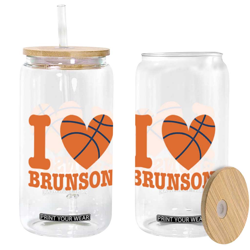 Funny I Love Brunson Name Glass Can Hoops Fan Gift TS12 Print Your Wear
