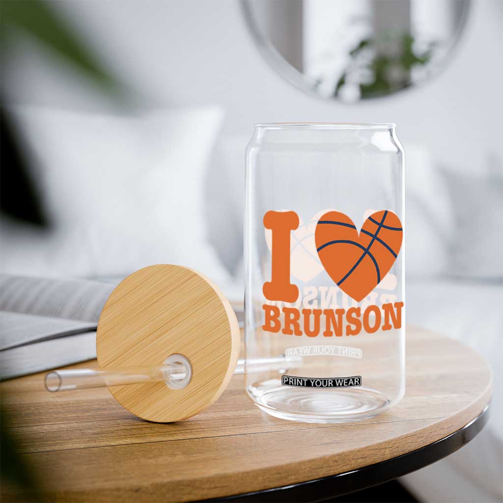 Funny I Love Brunson Name Glass Can Hoops Fan Gift TS12 Print Your Wear