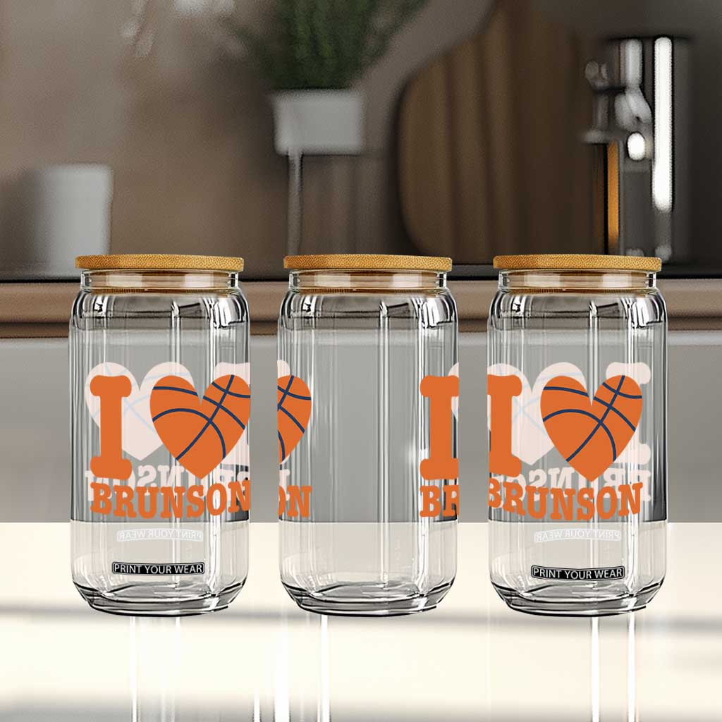 Funny I Love Brunson Name Glass Can Hoops Fan Gift TS12 Print Your Wear